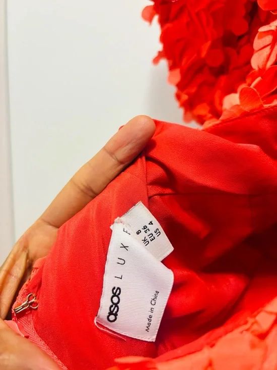 ASOS Red Backless Floral Maxi Dress - Picture 5 of 5